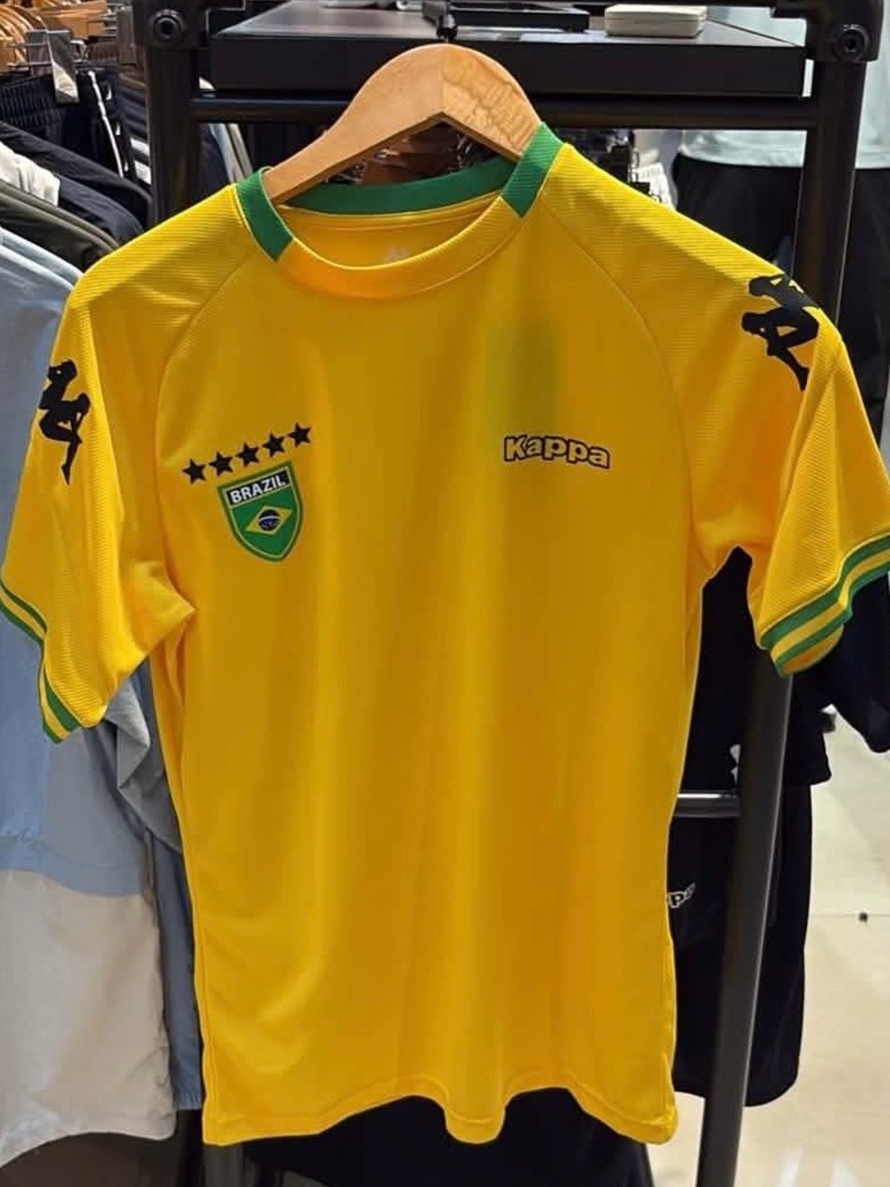 Kappa Yellow & Green Brazil Soccer Jersey